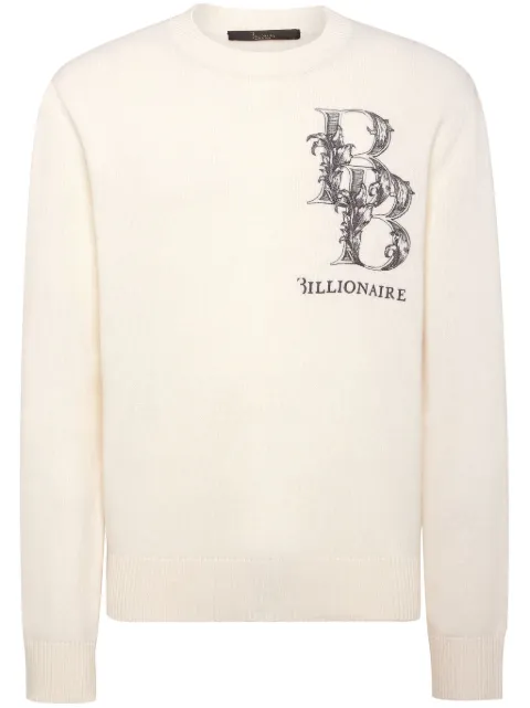Billionaire monogram-print jumper
