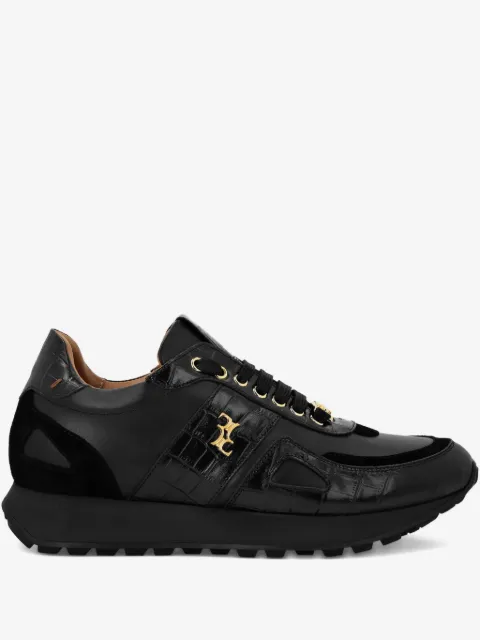 Billionaire crocodile-embossed leather sneakers