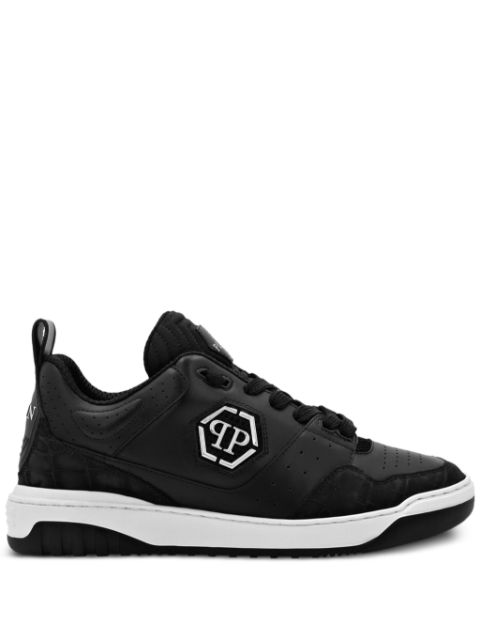 Philipp Plein logo-plaque panelled sneakers Men