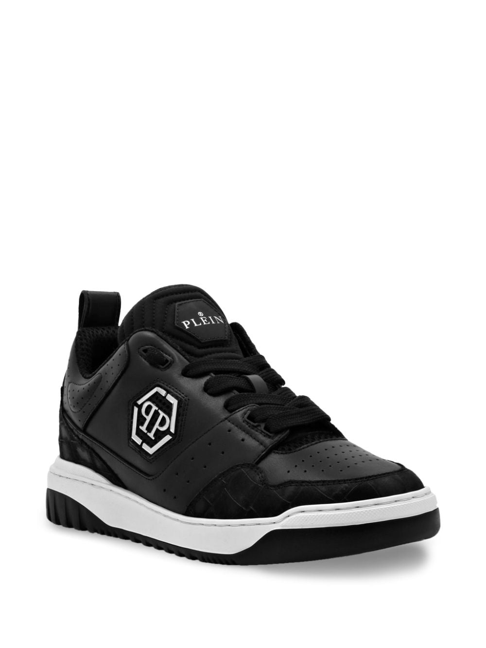 Philipp Plein Sneakers met logoplakkaat - Zwart