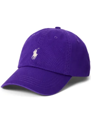 Polo Ralph Lauren Cotton Baseball Cap Purple FARFETCH NZ