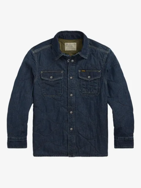 POLO RALPH LAUREN KIDS chamarra de mezclilla