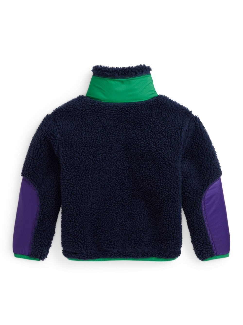 Ralph Lauren Kids Jack met imitatielamswol - Zwart