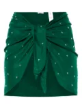 Oséree crystal-embellished pareo - Green