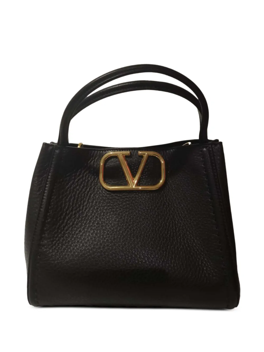 美品 VALENTINO GARAVANI ハンドバッグ ブラック フリンジ Valentino Garavani Medium Alltime Tote Bag | Black | FARFETCH