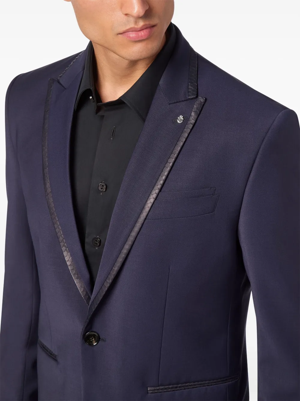 Billionaire Blazer met enkele rij knopen Blauw