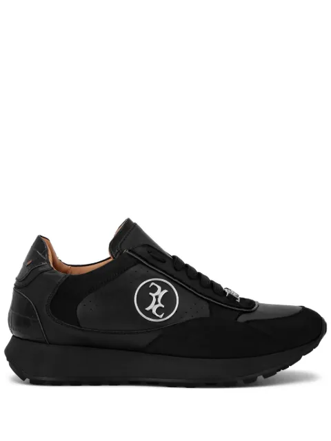 Billionaire croc-effect panel sneakers