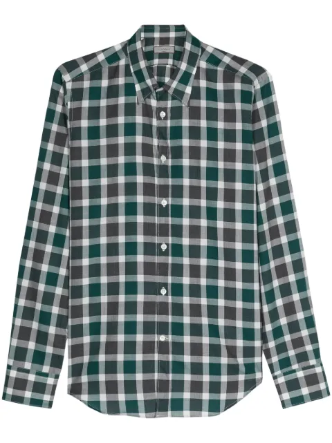 Canali camisa con cuadros estampados