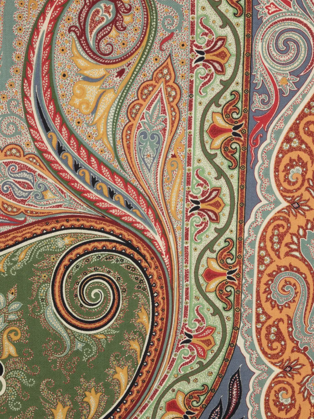 ETRO Sjaal met paisley-print - Groen