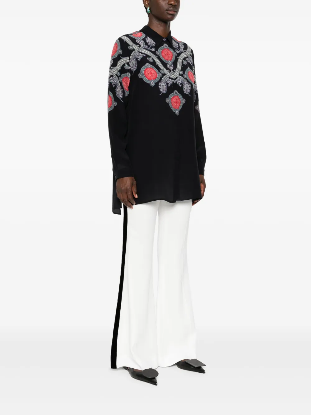 ETRO Overhemd met paisley-print Blauw