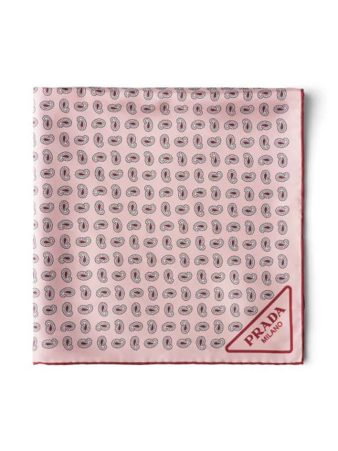 Prada paisley-print silk twill scarf 1FF0042C1M - 1