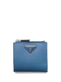 Prada small Saffiano leather wallet - Blue