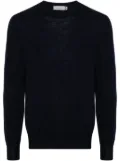 Canali crew-neck merino jumper - Blue