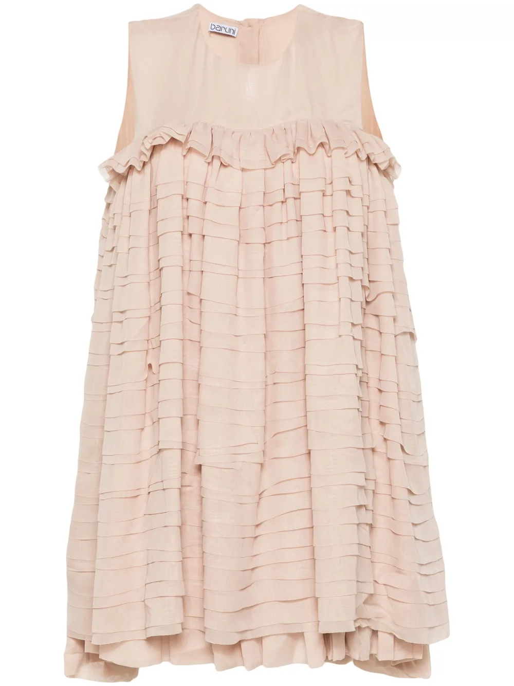 ruffled mini dress
