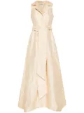 Baruni brocade maxi dress - Neutrals