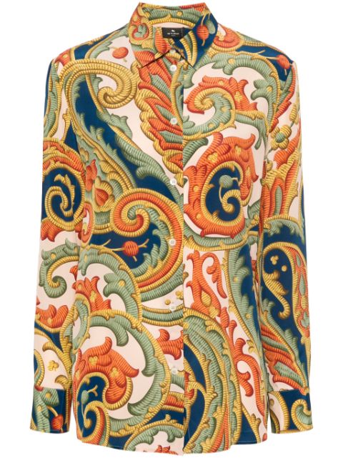 ETRO abstract-print silk shirt Women