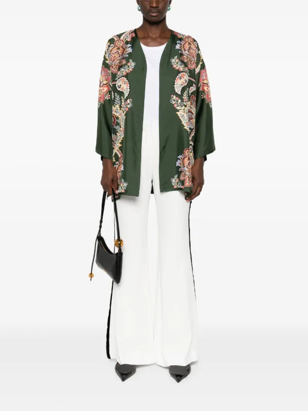 ETRO フローラル ペイズリー ツイル ジャケット グリーン ETRO フローラル ペイズリー ツイル ジャケット グリーン (ETRO