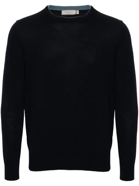 Canali suéter con cuello redondo
