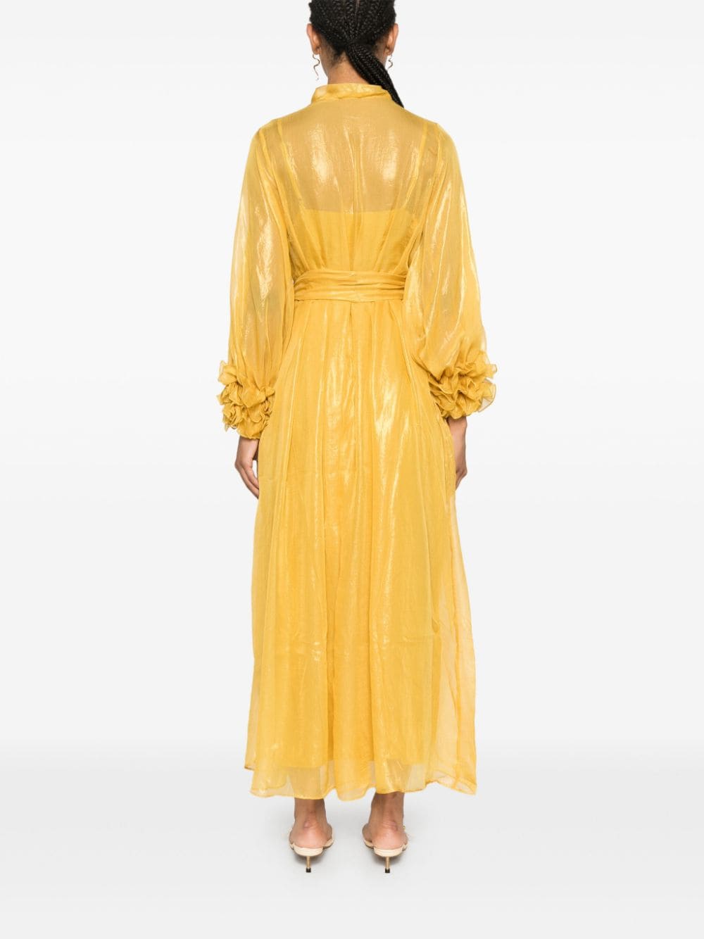 Shop Baruni Esme Maxi Dress In Yellow