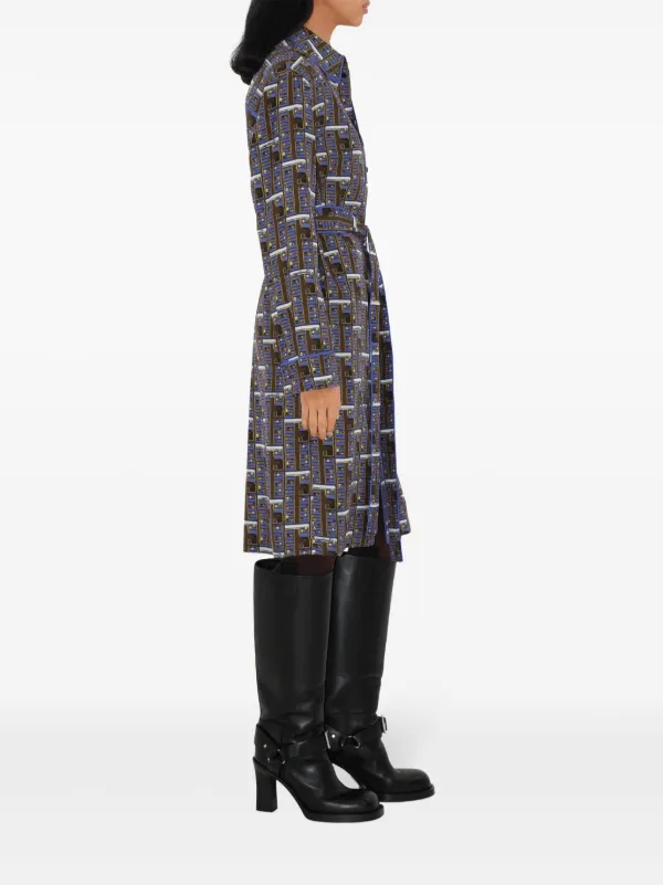 【関税&送料込】Burberry Argyle Motif Dress BURBERRY Dress LINDEN IP CHECK - Online luxury fashion