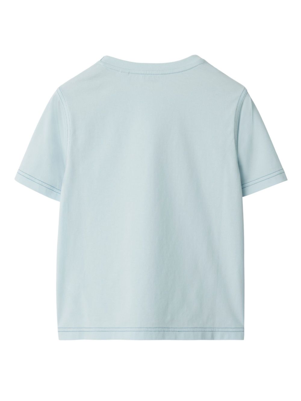 Burberry Kids Foxglove katoenen T-shirt - Blauw