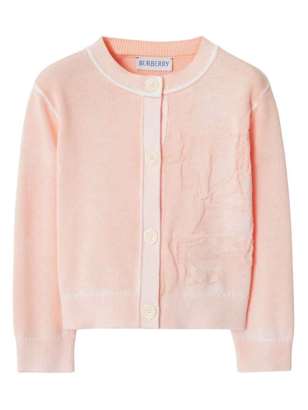 Burberry Babies' Ekd Cotton Cardigan In Pink