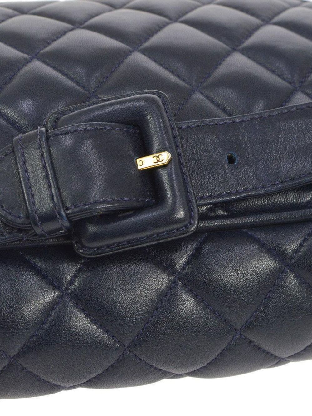 Cheap HOT SALE CHANEL 1991 diamond-quilted leather belt bag Women