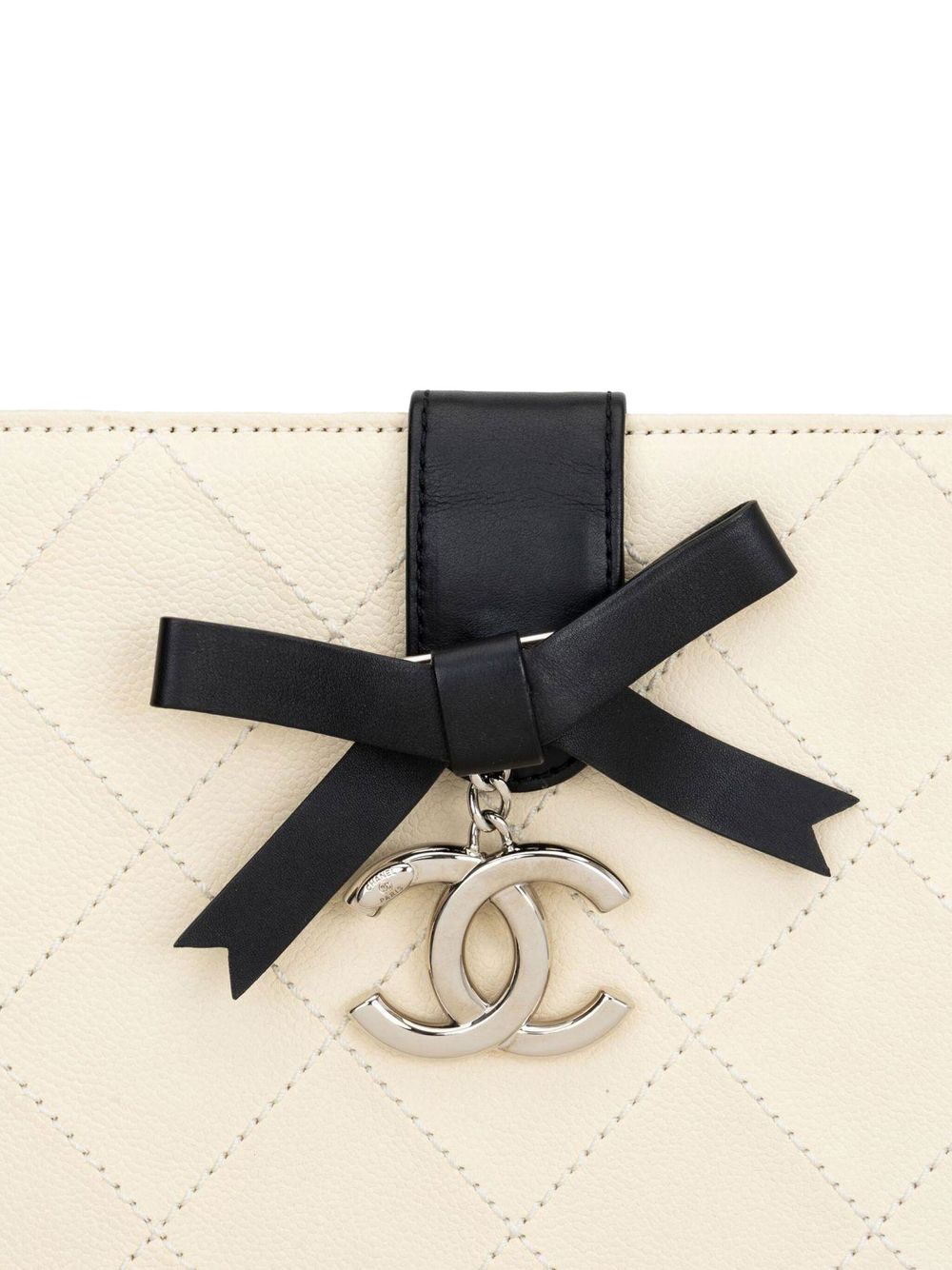 CHANEL 2014 CC diamond-quilted clutch bag Women