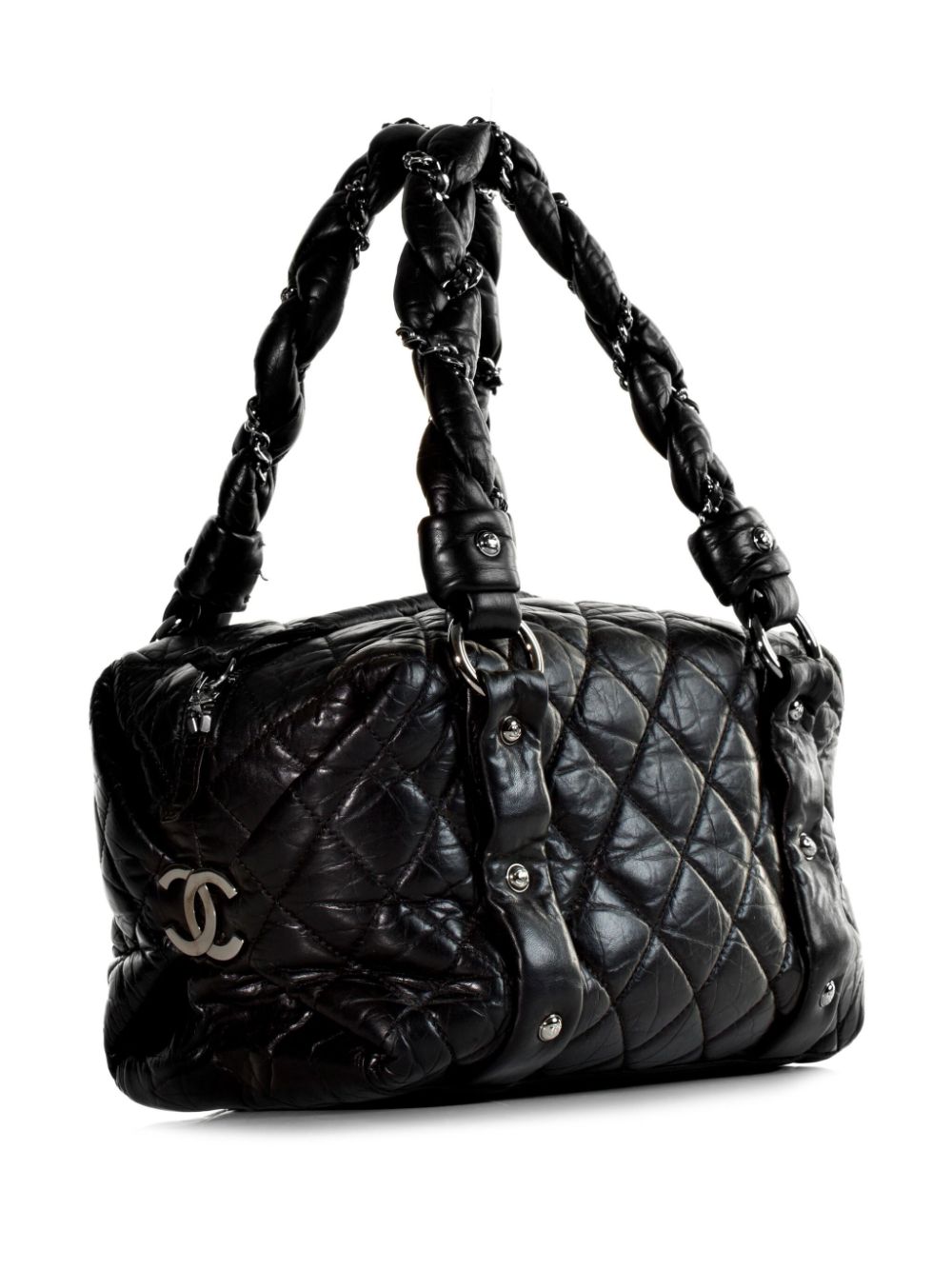 Cheap HOT SALE CHANEL 2006 Lady Braid diamond-quilted tote bag Women