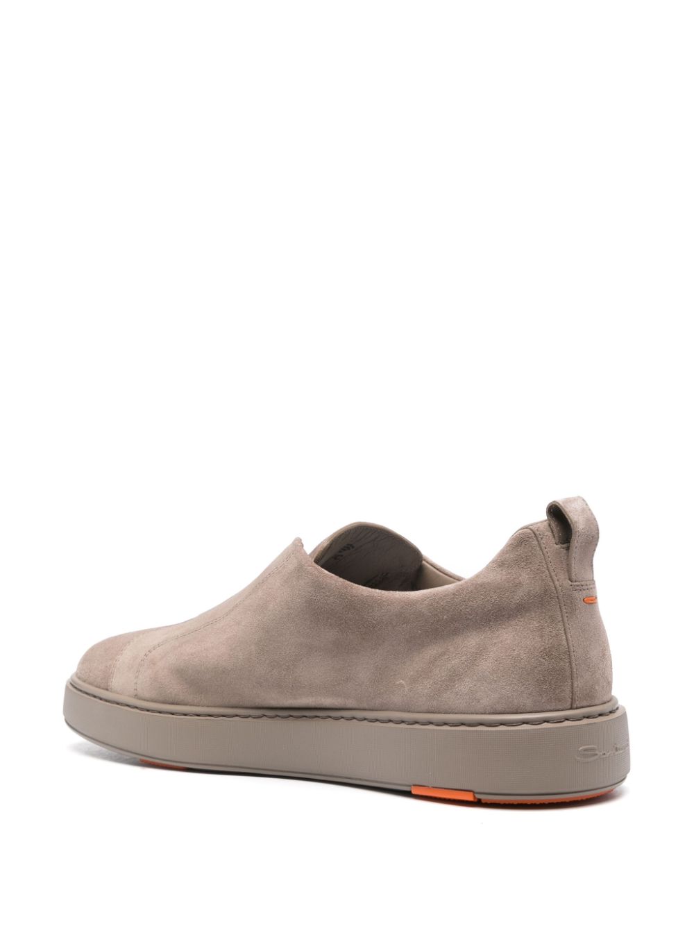 Santoni slip-on suede sneakers Brown