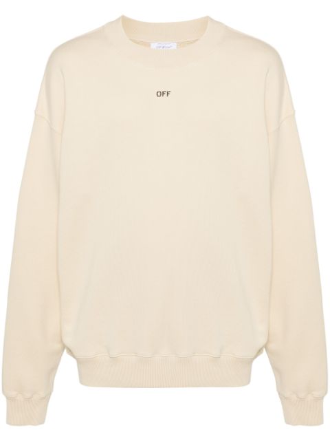 Off-White logo-print cotton sweatshirt Men