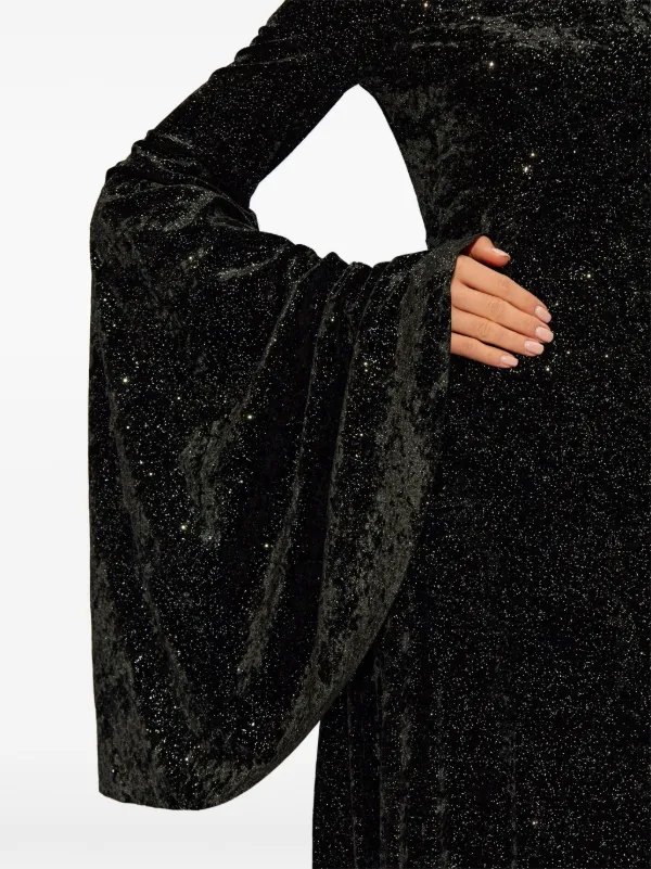 Balenciaga オーバーサイズスリーブ マキシドレス | ブラック