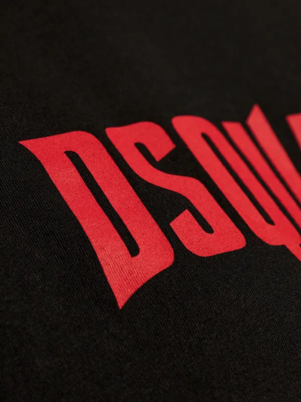 【関税込み】Dsquared2 ブラック Horror Logo Tシャツ Dsquared2のブラック Horror Logo Tシャツがセール中