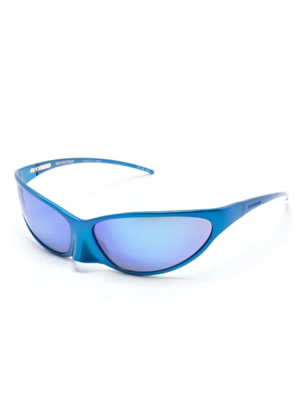 Balenciaga Eyewear 4G Cat サングラス | ブルー | FARFETCH JP