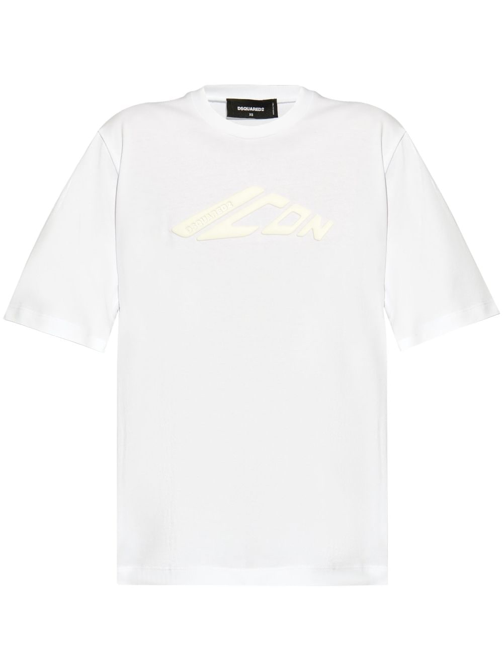 Dsquared2 Icon Logo-embossed Cotton T-shirt In White