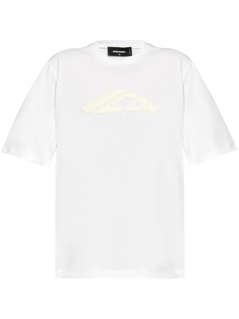 DSQUARED2 Icon logo-embossed cotton T-shirt Women