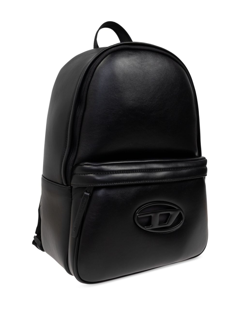 Shop Diesel Holi-d Faux-leather Backpack In Black