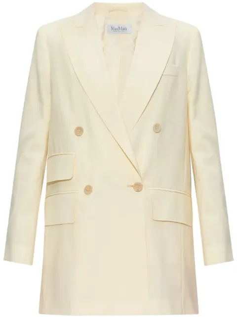 Max Mara double-breasted virgin-wool blazer