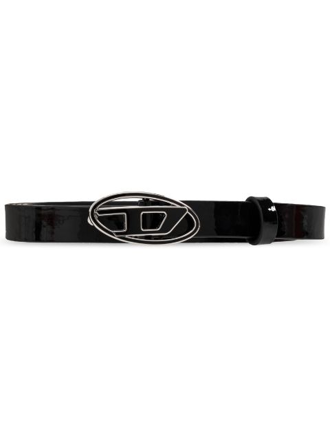 Diesel B-1dr patent-leather belt Women