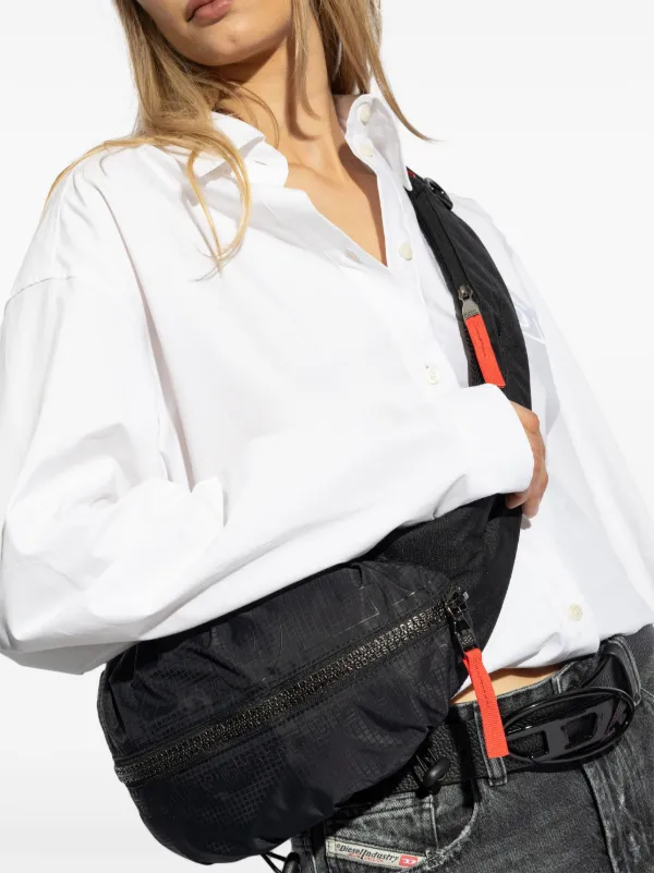 DIESEL ショルダーバッグ ブラック Diesel リップストップ ショルダーバッグ | ブラック | FARFETCH JP