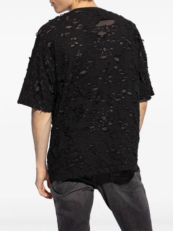 口コミ・レビュー評価が高いおすすめ人気商品の通販 Diesel ダメージ Tシャツ | ブラック | FARFETCH JP トップス