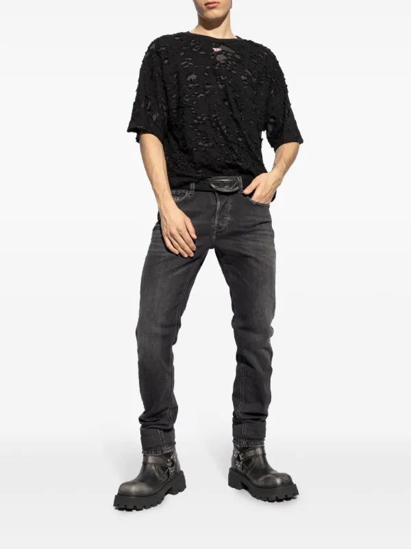 Diesel ダメージ Tシャツ | ブラック | FARFETCH JP