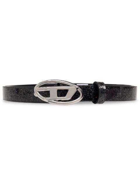 Diesel B-1dr logo-buckle belt Women