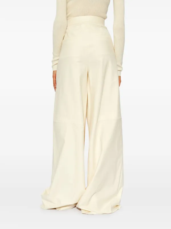 MAX MARA｜SLACKS (AVORIAZ (21136011 005 / 21136011600 00 Max Mara Avoriaz wide-leg Trousers | Neutrals | FARFETCH