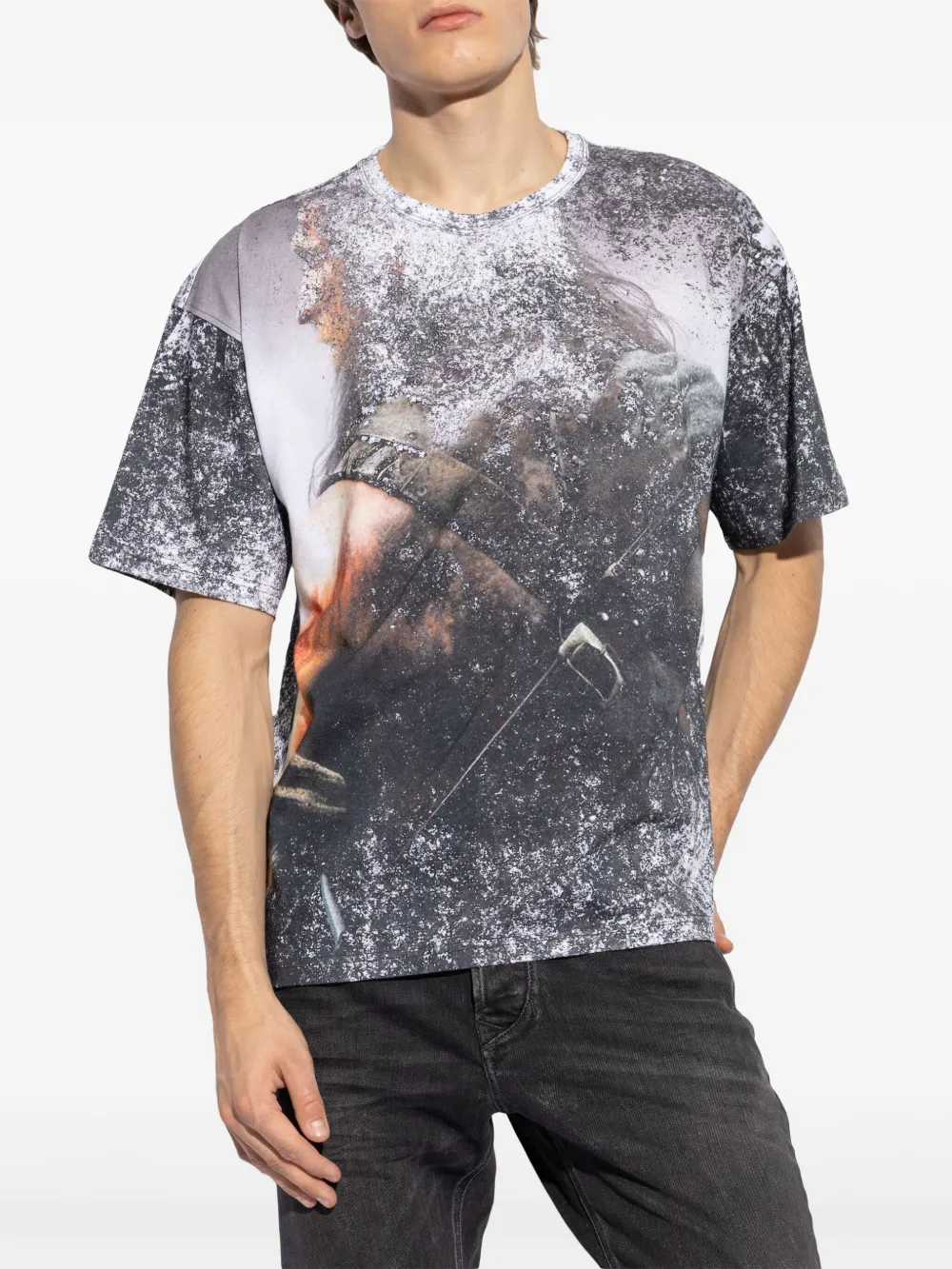 Diesel T-shirt met grafische print Wit