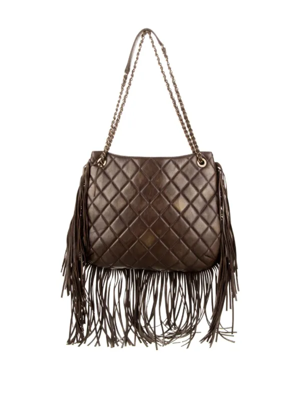 CHANEL Pre-Owned 2014 Paris Dallas Metièrs D'Art Fringed Shoulder