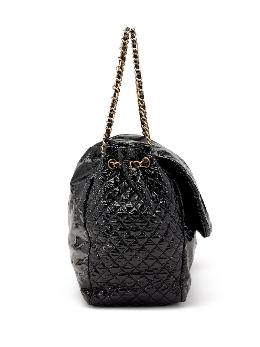 CHANEL 2006 large Rock and Chain patent shoulder bag Women