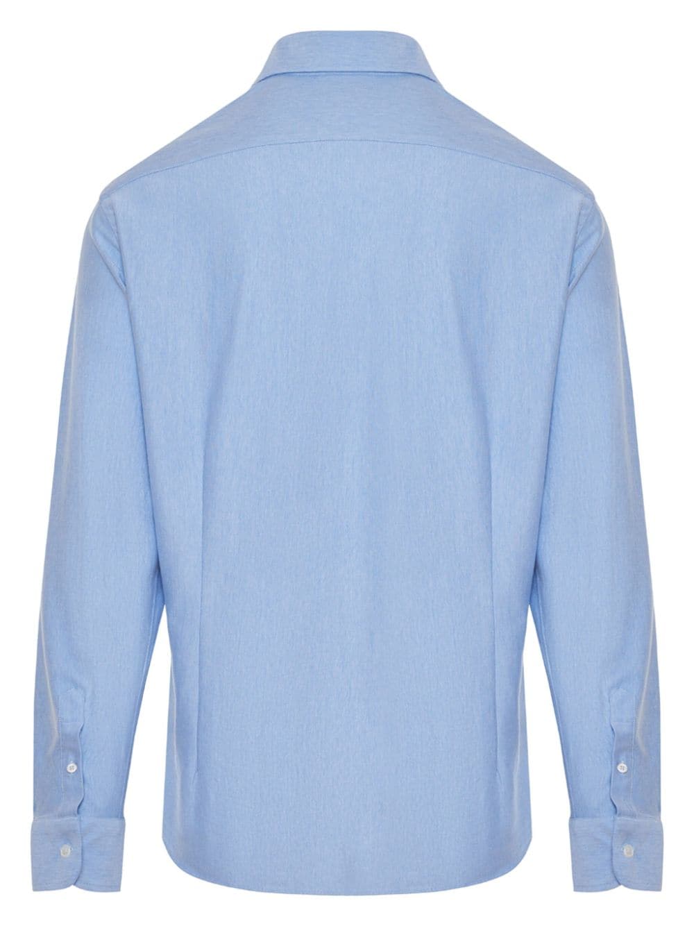 Fedeli ong-sleeve poplin shirt - Blauw