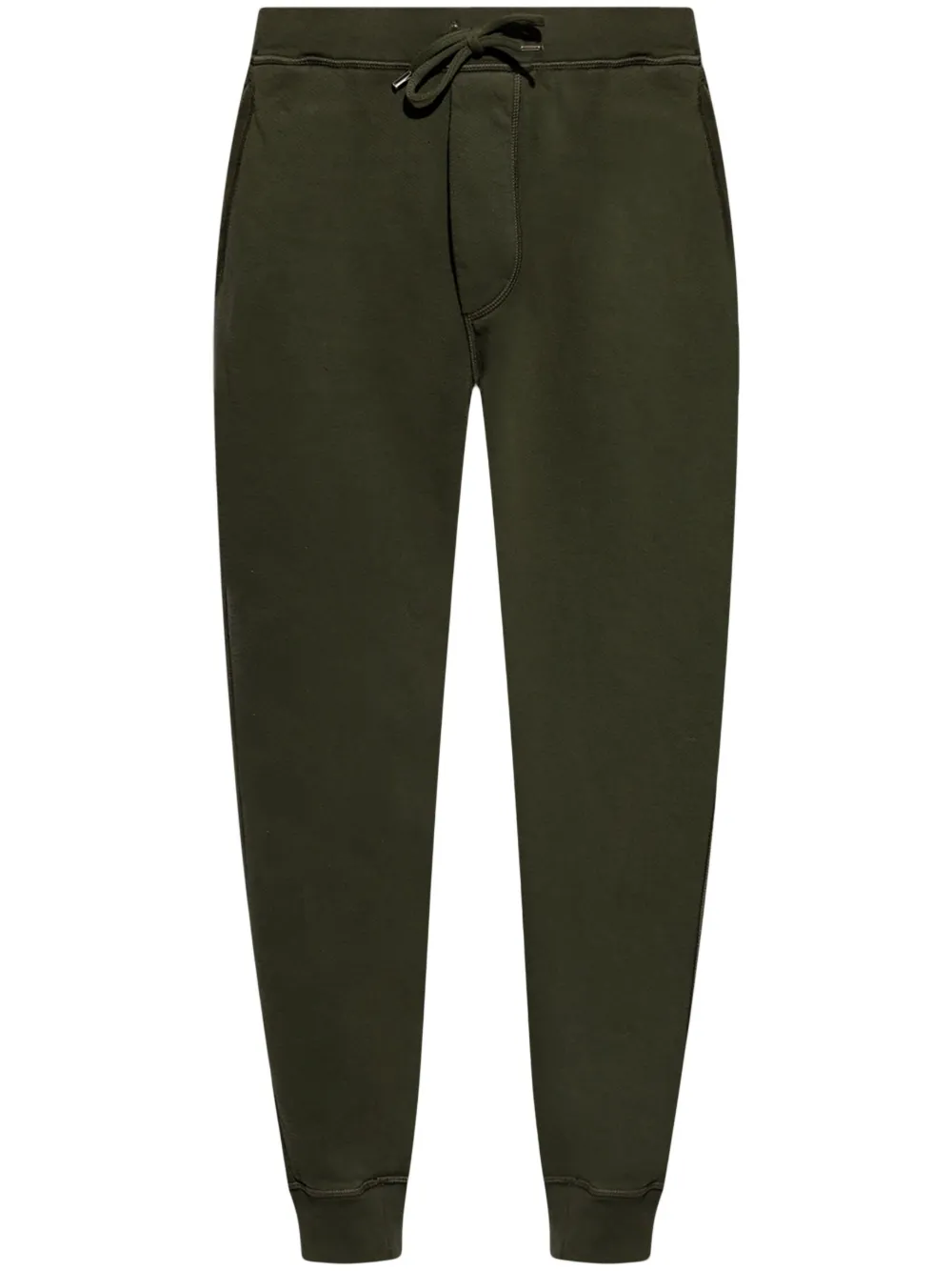 Dsquared2 Drop-crotch Cotton Track Pants In 绿色