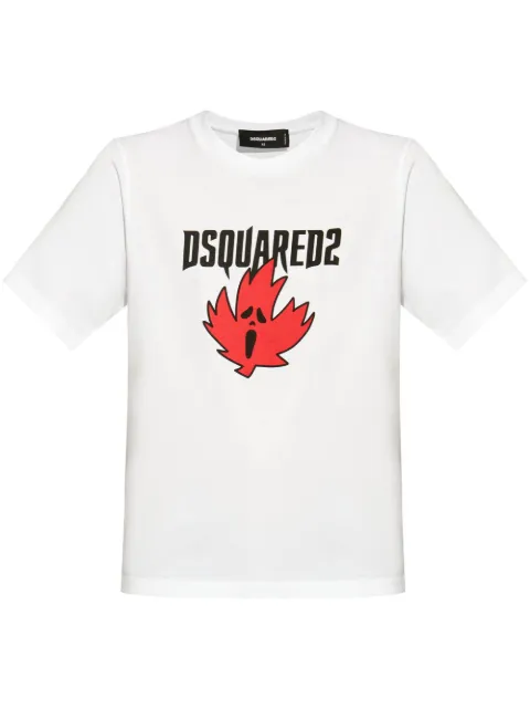 DSQUARED2 Horror maple leaf-print T-shirt Women